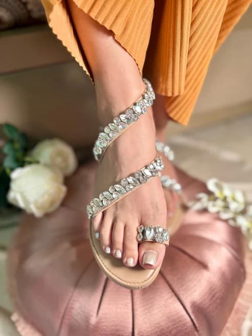 Diamond Anklet Affair Flats